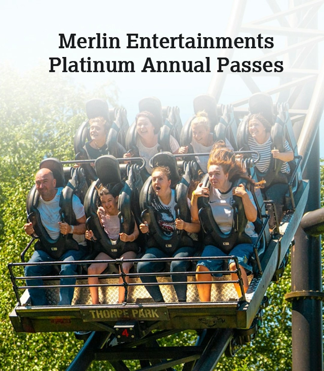 4 x Annual Platinum Merlin Amusement Passes