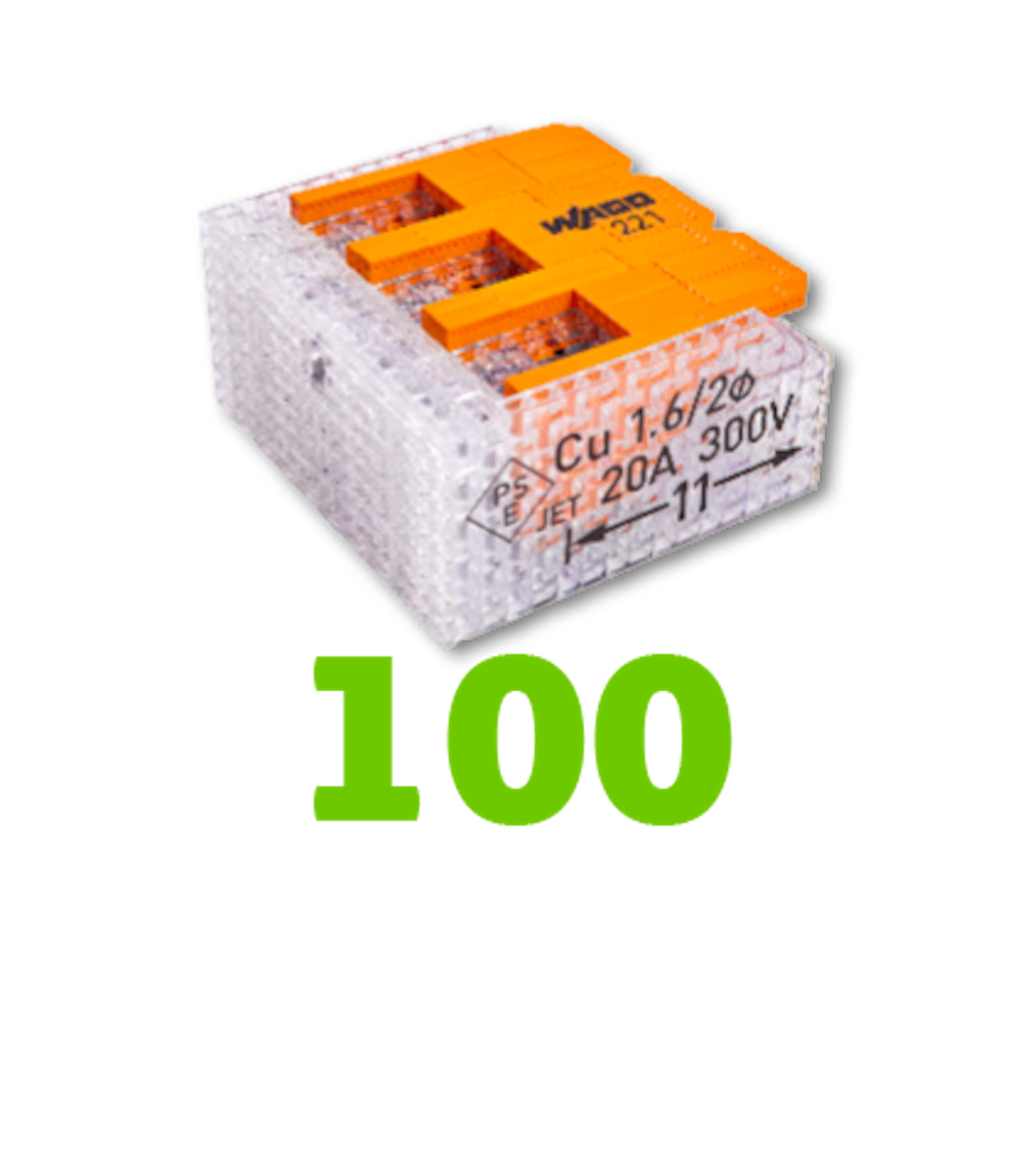 100 Wago 221-413 Lego Models